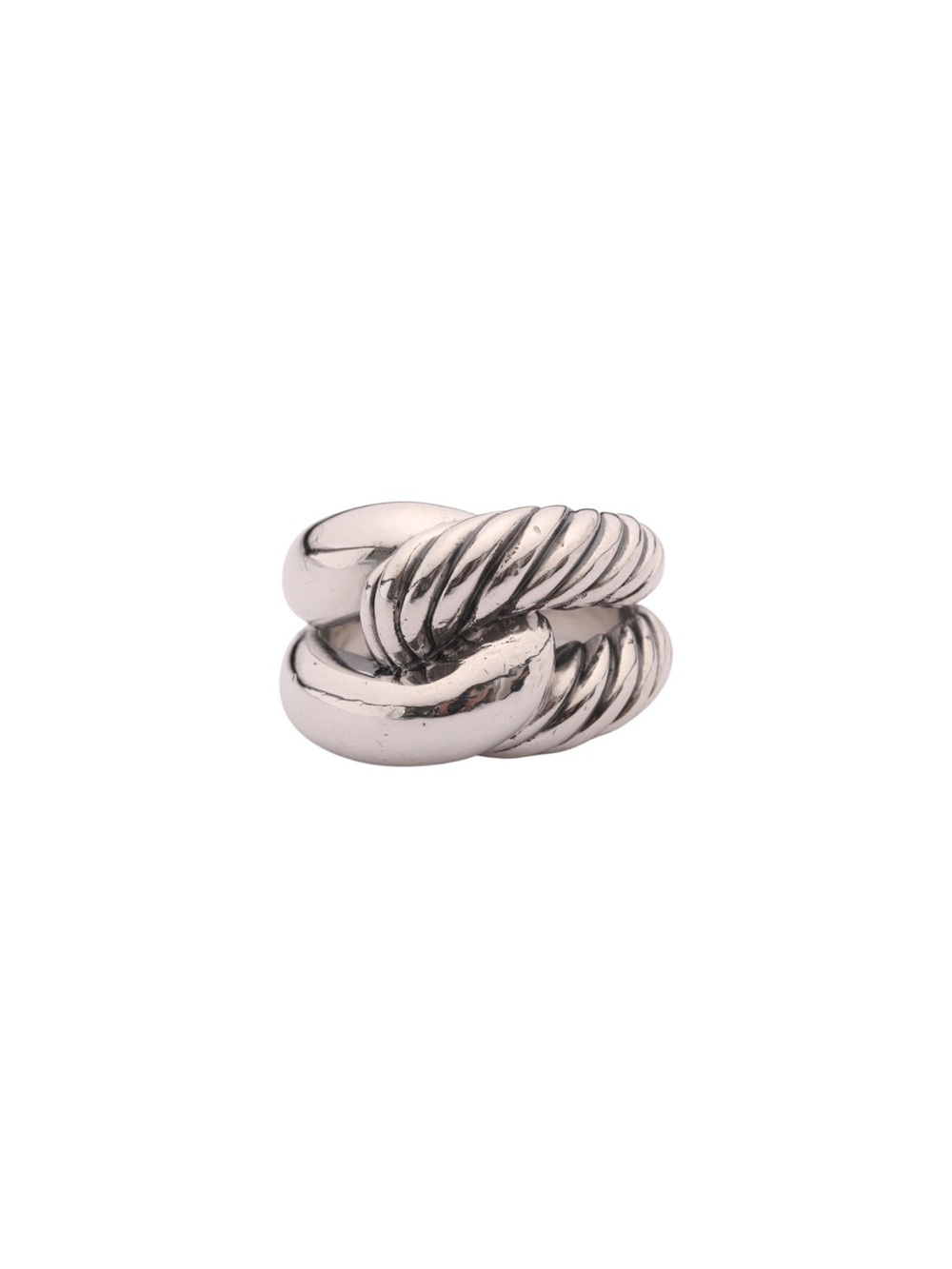 David Yurman Cable Infinity Knot 925 Sterling Silver Size 7 Width-15 mm - Picture 5 of 7